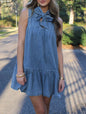 Denim Bow Dress